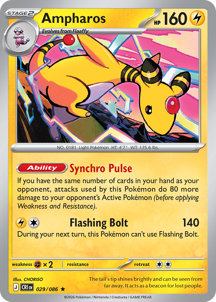 Ampharos #29 Chaos Rising