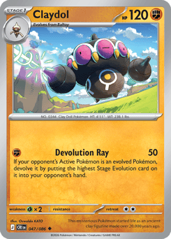 Claydol #47 Chaos Rising