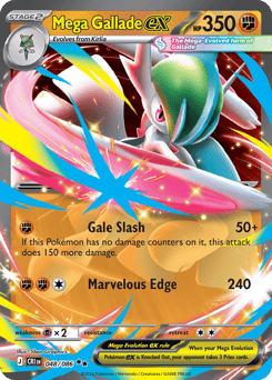 Mega Gallade ex #48 Chaos Rising