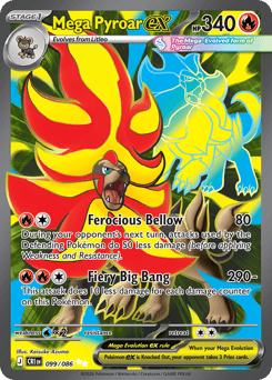 Mega Pyroar ex #99 Chaos Rising
