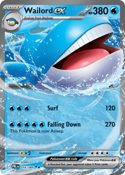 Wailord ex #16 Pitch Black