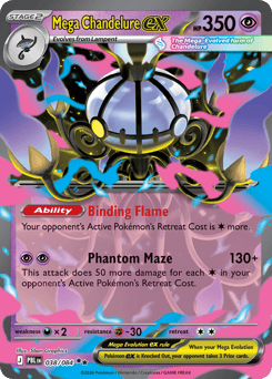 Mega Chandelure ex #38 Pitch Black
