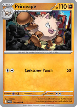 Primeape #43 Pitch Black