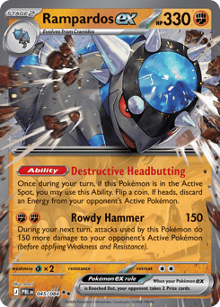 Rampardos ex #45 Pitch Black