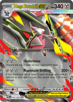 Mega Excadrill ex #65 Pitch Black