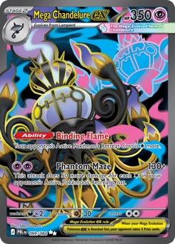 Mega Chandelure ex #99 Pitch Black