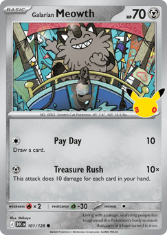 Galarian Meowth #101 30th Celebration
