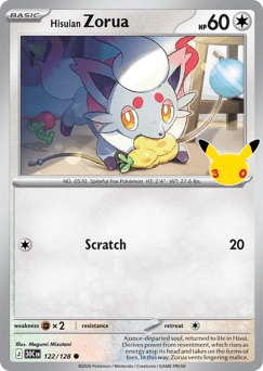Hisuian Zorua #122 30th Celebration
