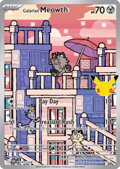 Galarian Meowth #141 30th Celebration