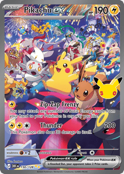 Pikachu ex #150 30th Celebration