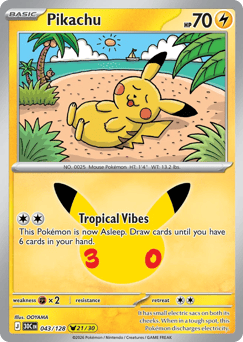 Pikachu #43 30th Celebration