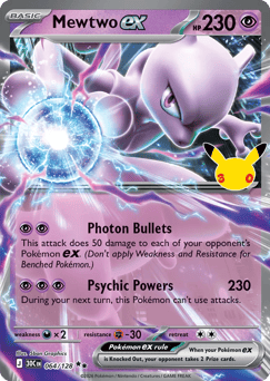 Mewtwo ex #64 30th Celebration