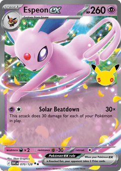 Espeon ex #70 30th Celebration