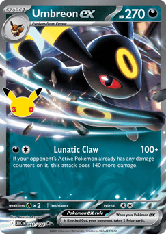 Umbreon ex #92 30th Celebration