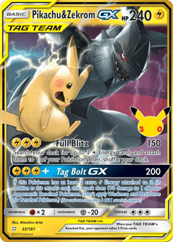 Pikachu & Zekrom-GX #33 PSA 10
