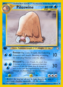 Piloswine #44 Neo Genesis