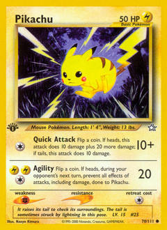 Pikachu #70 Neo Genesis