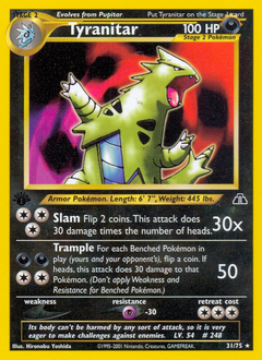 Tyranitar Neo Discovery #31
