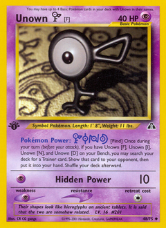 Unown [F] #48 Neo Discovery