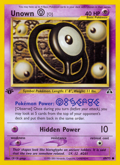 Unown [O] #69 Neo Discovery