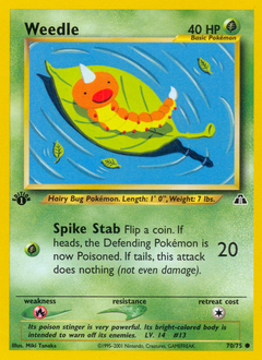 Weedle #70 Neo Discovery
