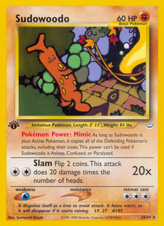 Sudowoodo #26 Neo Revelation
