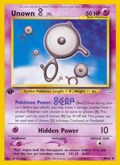 Unown [B] #39 Neo Revelation
