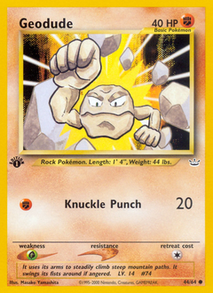 Geodude #44 Neo Revelation