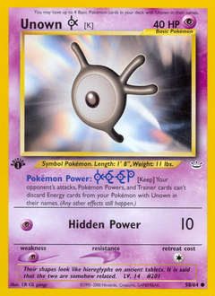 Unown [K] #58 Neo Revelation