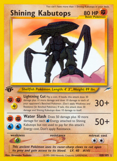 Shining Kabutops #108 Neo Destiny