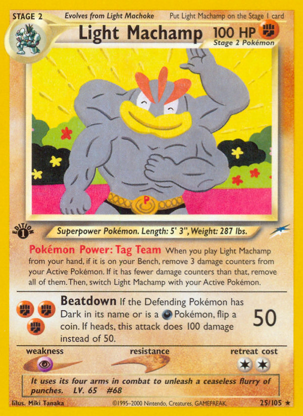 Light Machamp #25 Neo Destiny