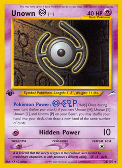 Unown [H] #28 Neo Destiny