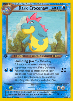 Dark Croconaw #32 PSA 10
