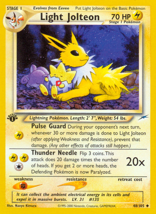 Light Jolteon #48 Neo Destiny