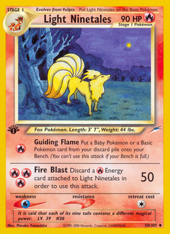 Light Ninetales #50 Neo Destiny