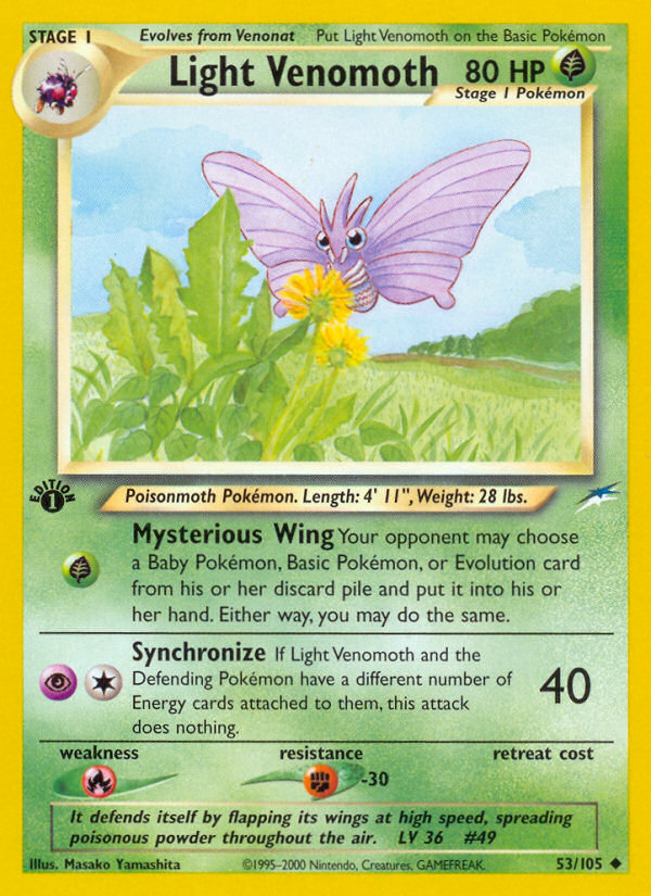 Light Venomoth #53 Neo Destiny