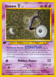 Unown [V] #89 Neo Destiny