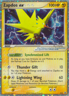 Zapdos ex #33 Nintendo Black Star Promos