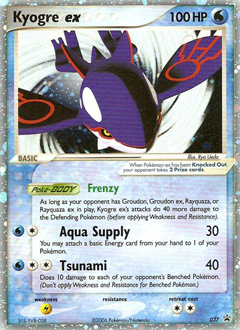 Kyogre ex #37 Nintendo Black Star Promos