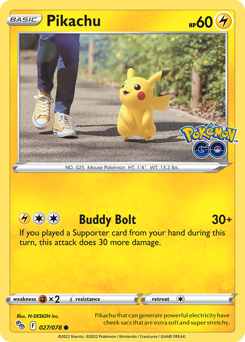 Pikachu #27 Pokémon GO
