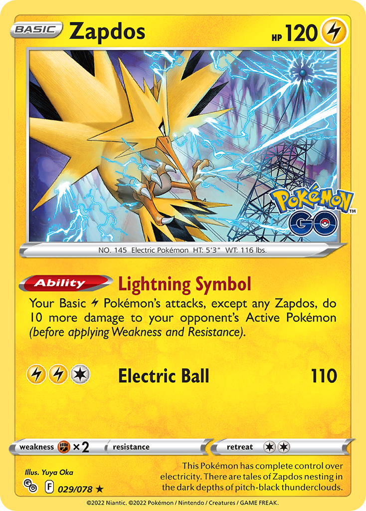 Zapdos #29 Pokémon GO