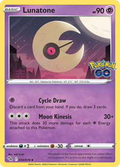 Lunatone #34 Pokémon GO