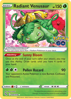 Radiant Venusaur #4 Pokémon GO