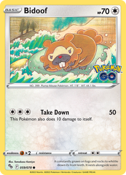 Bidoof #59 Pokémon GO