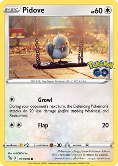 Pidove #61 Pokémon GO