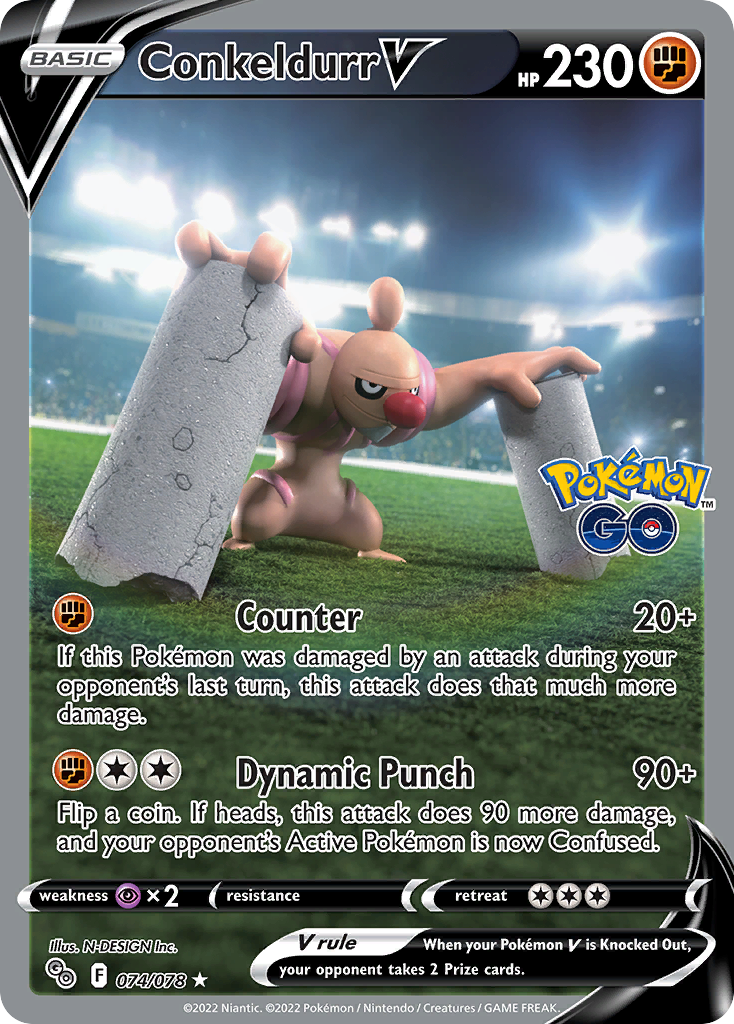 Conkeldurr V #74 Pokémon GO