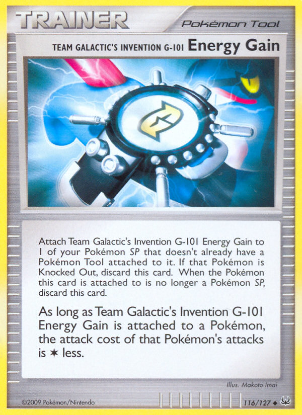 Team Galactic's Invention G-101 Energy Gain #116 Platinum