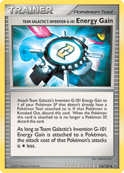 Team Galactic's Invention G-101 Energy Gain #116 Platinum