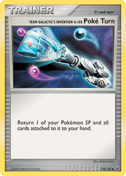 Team Galactic's Invention G-105 Poké Turn #118 Platinum