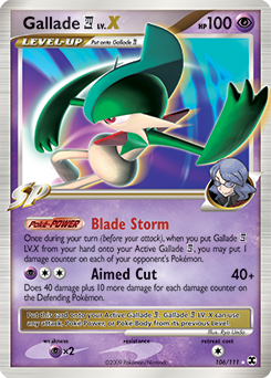 Gallade E4 LV.X #106 Rising Rivals